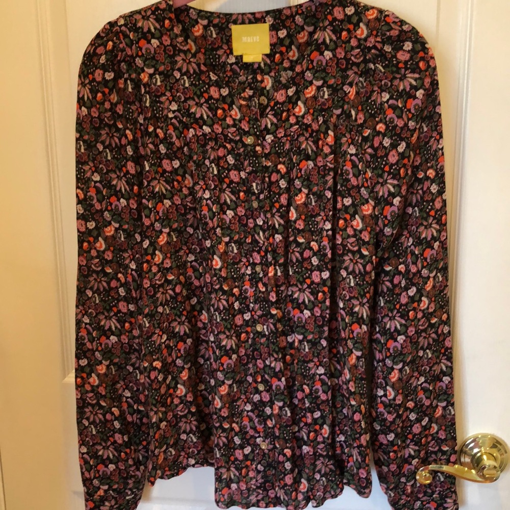 Floral Top from Mauve by Anthropologie